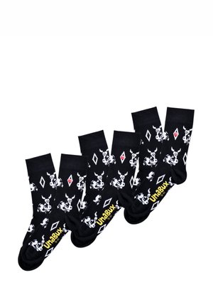 3-PACK GRUMBLE IN THE JUNGLE - Ponožky - black
