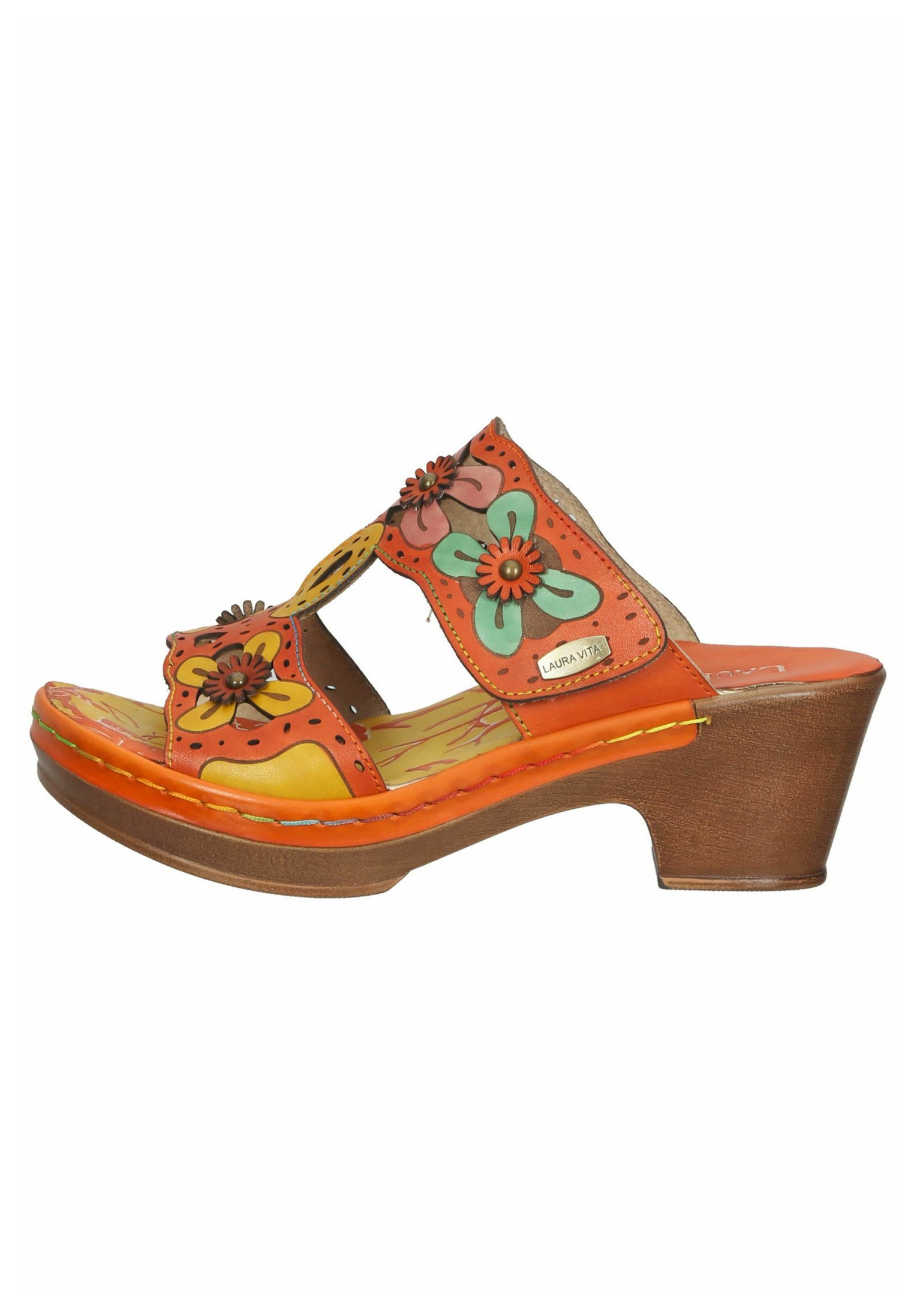 LAURA VITA Muiltjes met hak - orange/oranje - Zalando.nl