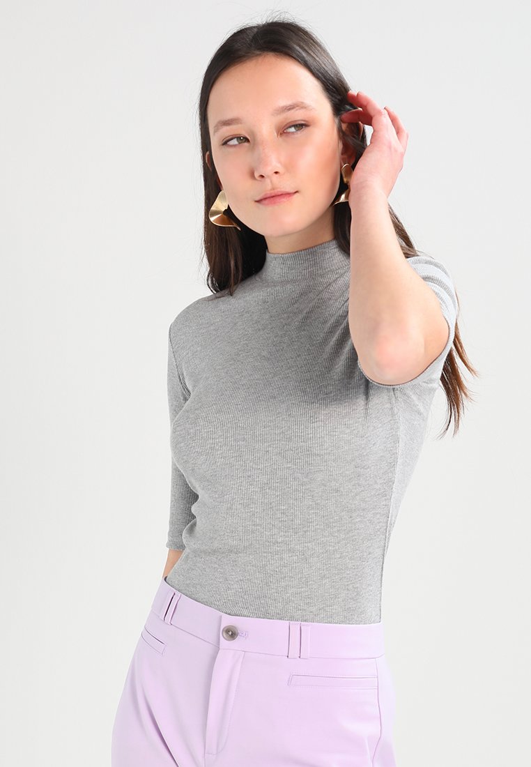 Modström KROWN - T-shirt básica - grey melange