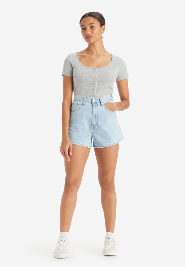 HIGH WAISTED MOM - Denim shorts - cool me down2