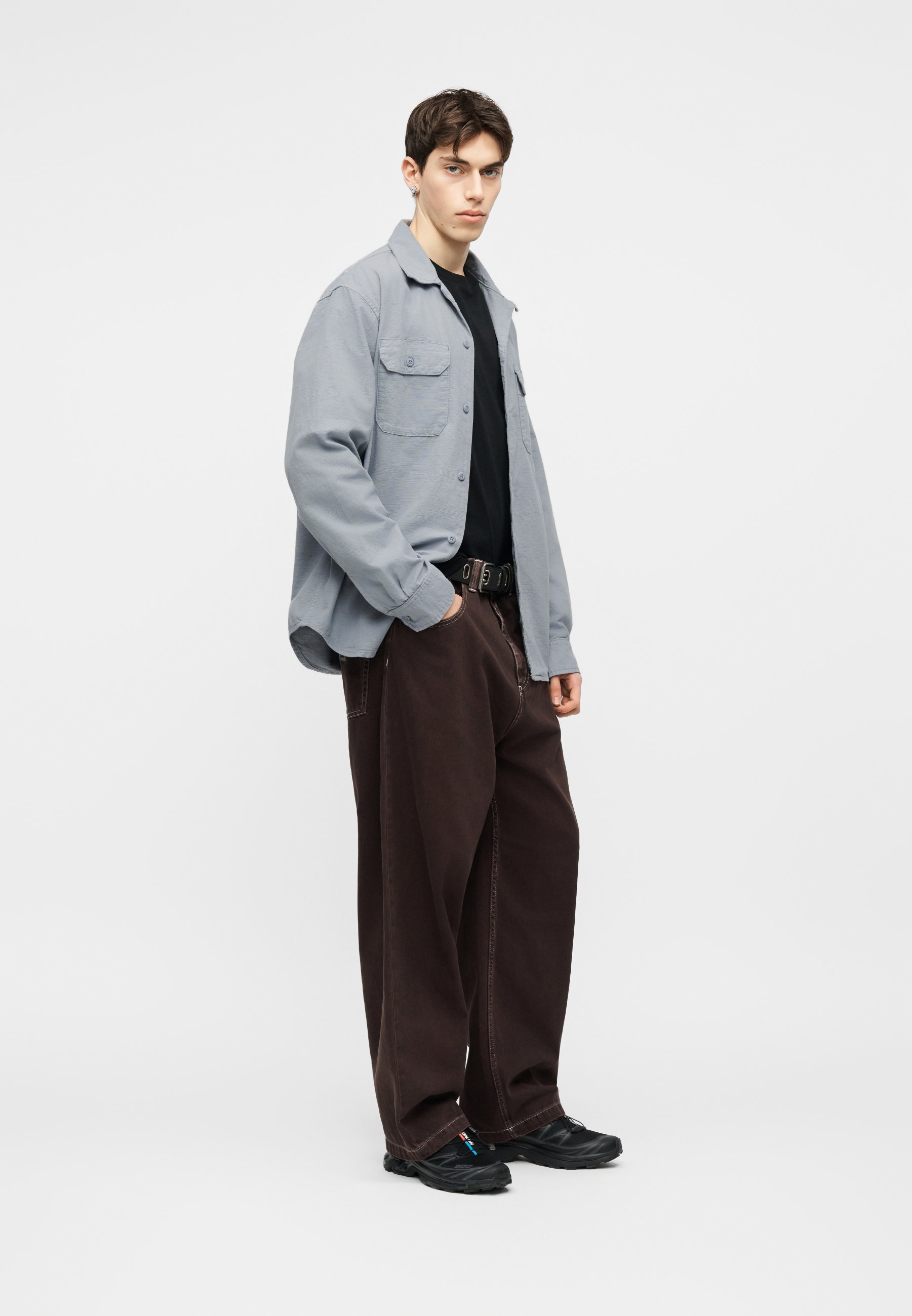 Carhartt WIP KELSEY LEON - Shirt - blue-grey - Zalando.ie
