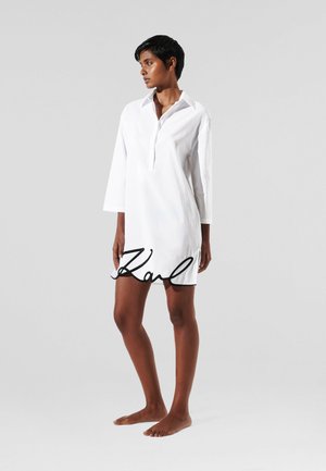 DNA SEMI-SHEER SIGNATURE COVER-UP - Accessorio da spiaggia - white