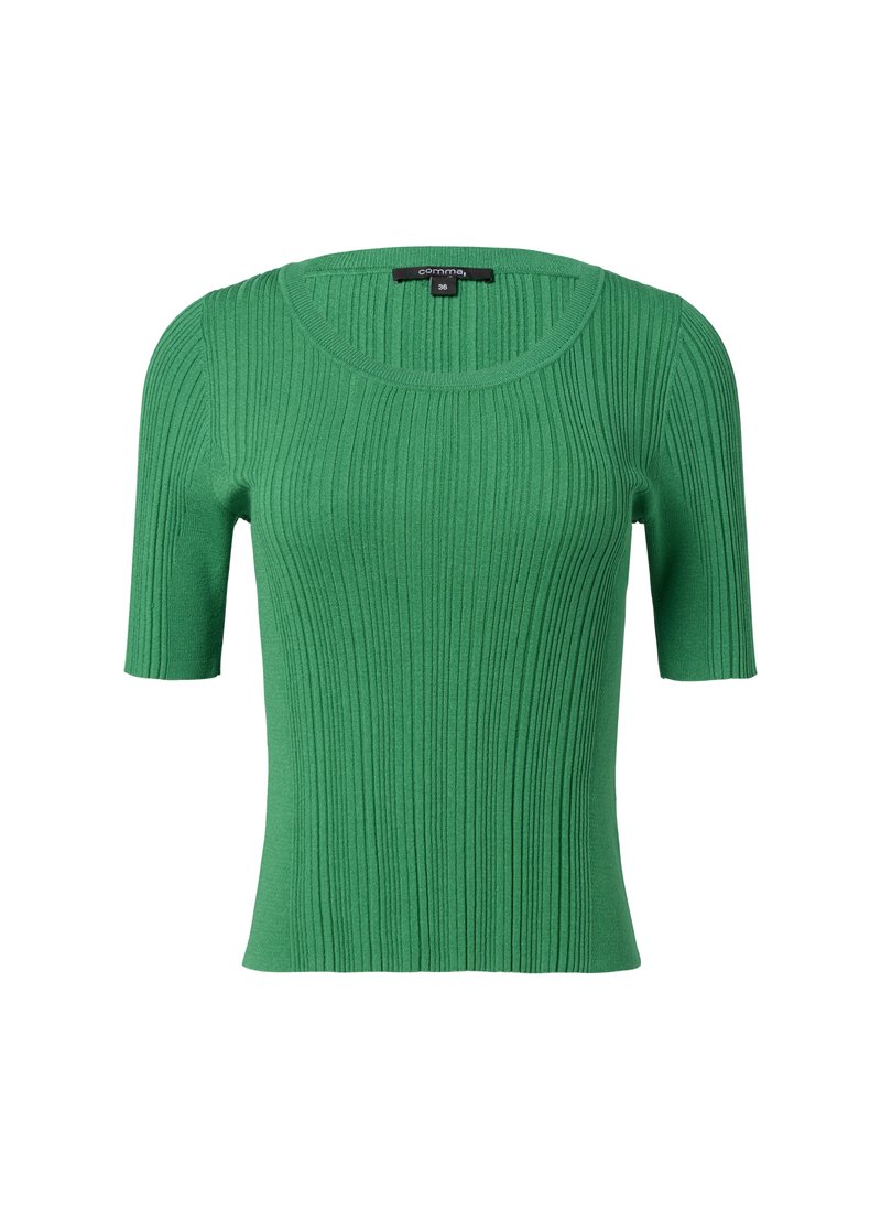 comma T-shirt basic groen