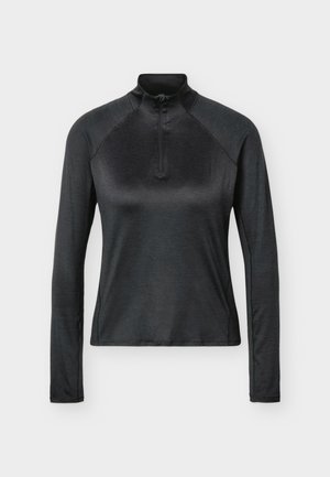 The North Face, JAIDA ZIP - Maglietta a manica lunga - black dark heather