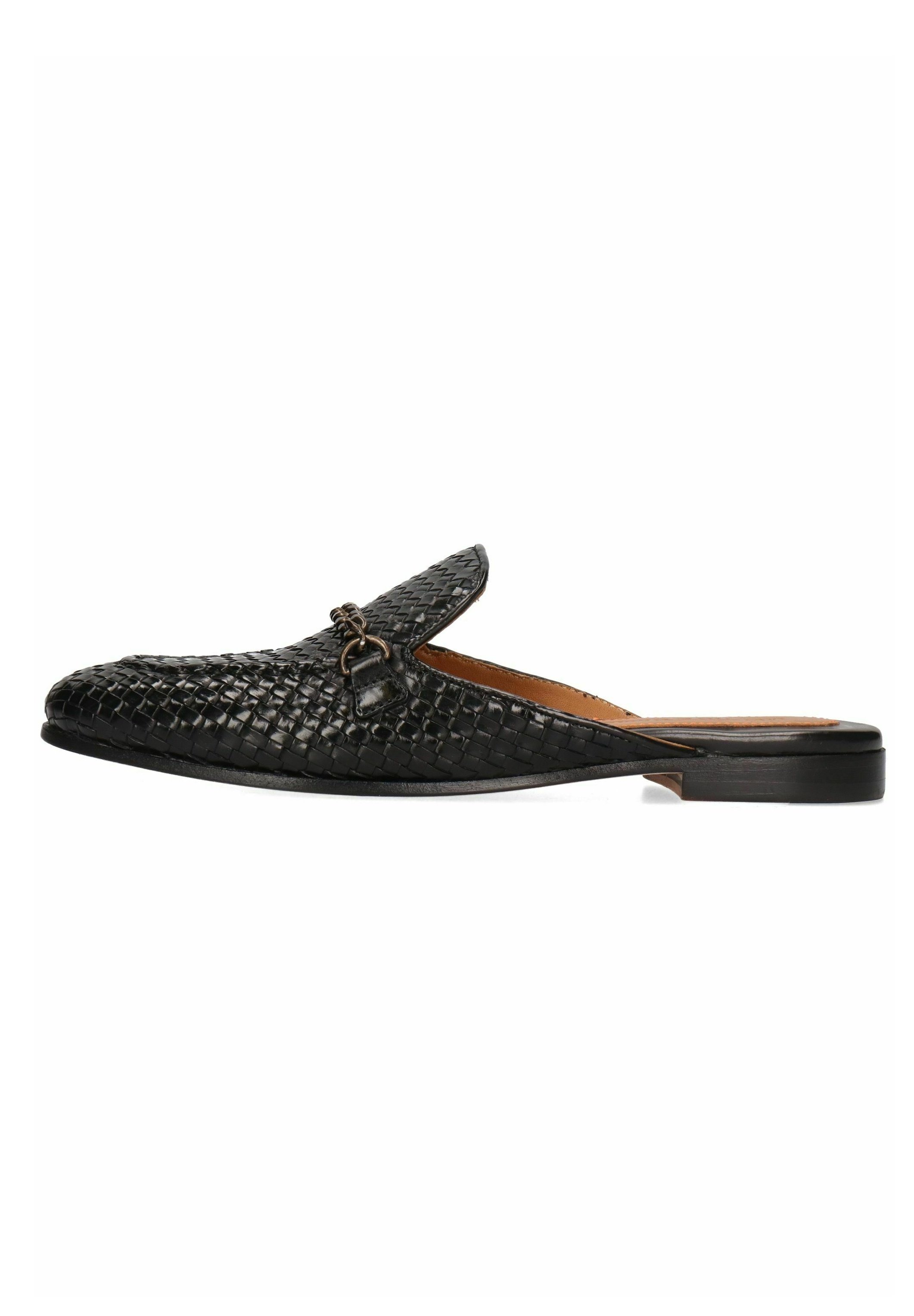 サンダル・ミュール SCAROSSO FW23 Serena Black (SERENAMULEBLACALF) Scarosso SERENA - Pantolette flach - black calf/schwarz