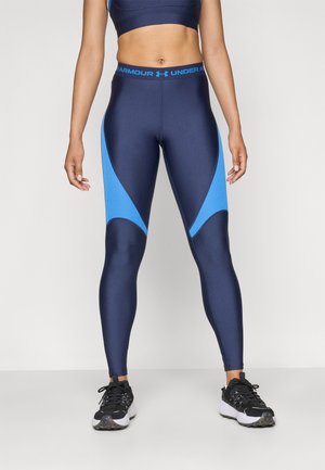 HEATGEAR RIB - Leggings - washed navy/blue atlantis