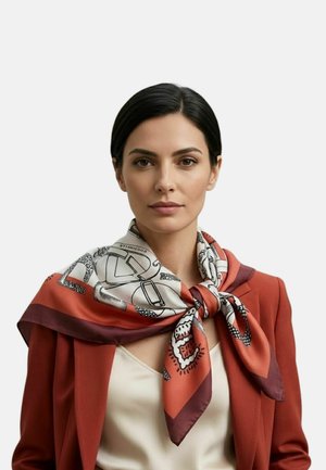 Coccinelle, FOULARD DONNA 90X90 MULTI M05 GRENA RED - Foulard - multicolor