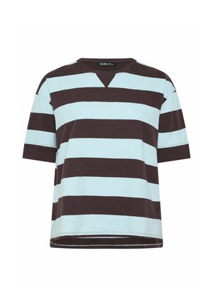 Yours Clothing, WOMEN'S BASIC T-SHIRTS - - T-shirt imprimé - chocolate