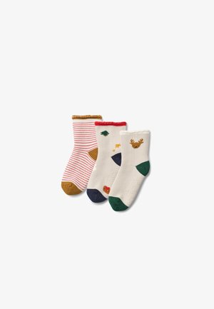 Liewood ELOY UNISEX 3 PACK - Nogavice - holiday/sandy