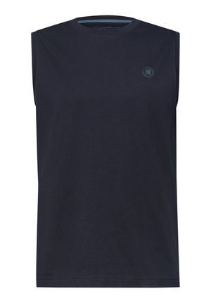 Street One MEN, BASIC TANK TOP WITH ROUND NECK - Top - dark ink blue