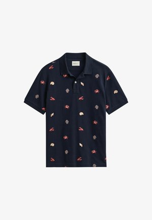 GANT, EMBROIDERED - Polo - evening blue