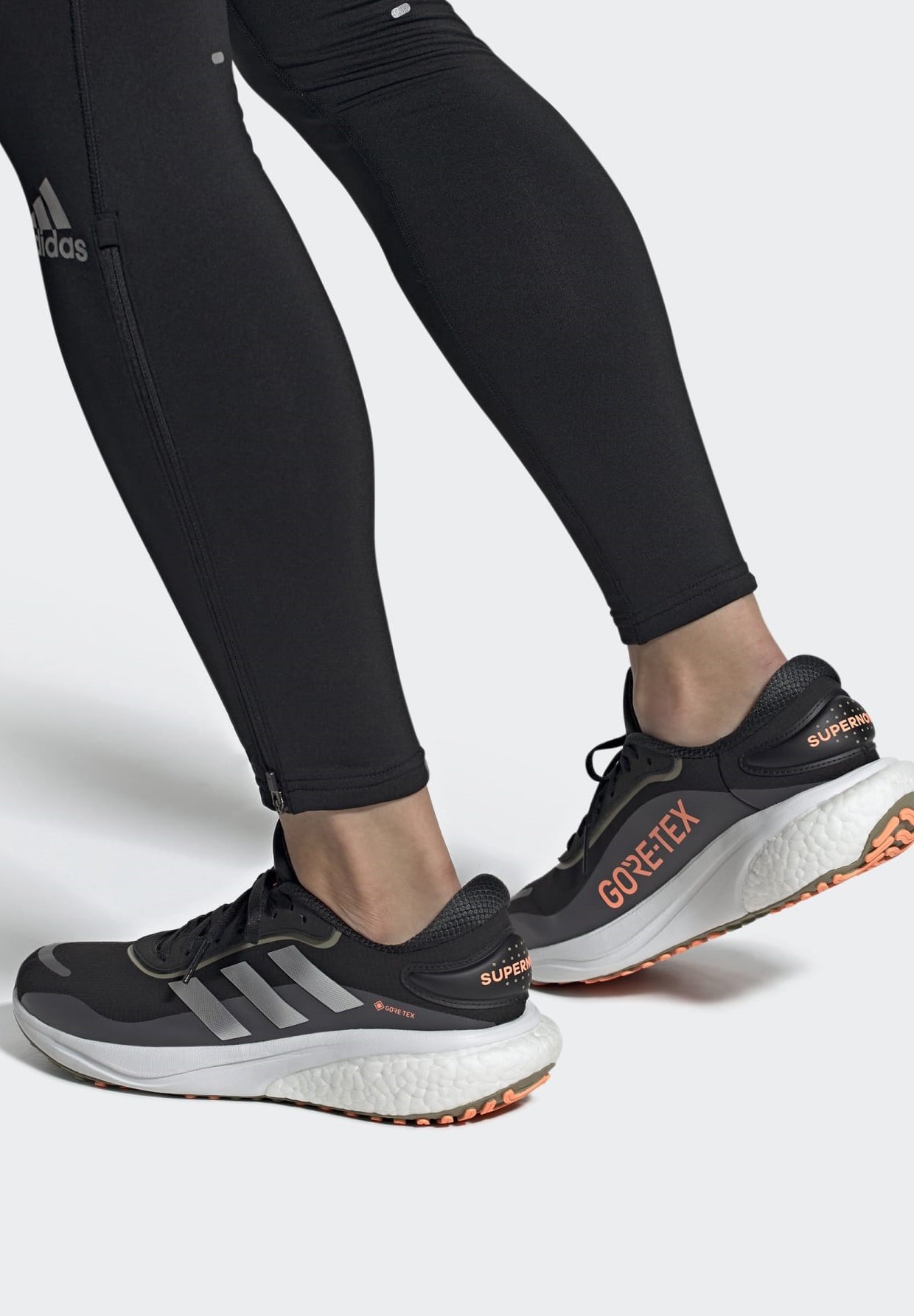 adidas Performance GTX M - Zapatillas de running neutras - core black/silver orange/negro - Zalando.es