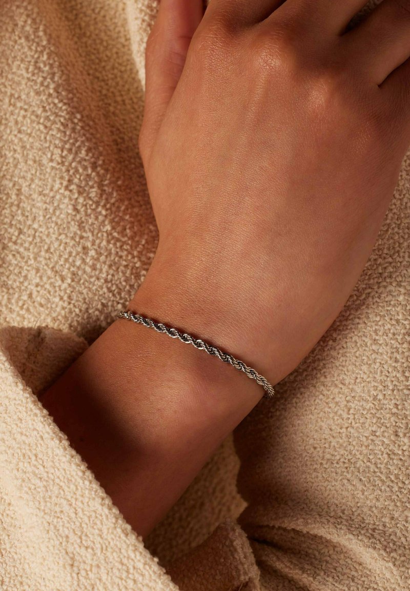 Lucardi TWINKLING BASIC - Bracelet - silver-coloured no stone