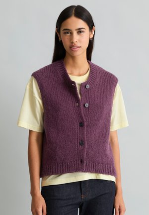 Marc O'Polo DENIM, Waistcoat - dark red melange