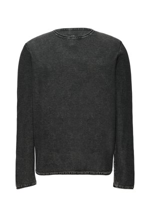 QS, GEWASSEN MET ROLZOOM - Strickpullover - schwarz