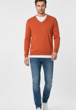 GENDIVE CUELLO PICO  - Sudadera - naranja