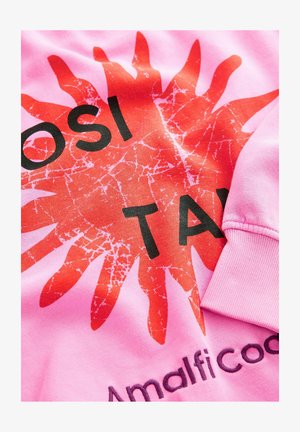 Next POSITANO CITY GRAPHIC PRINT CREW NECK - Felpa - pink