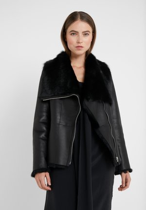 PHILIPPA JACKET - Leather jacket - black