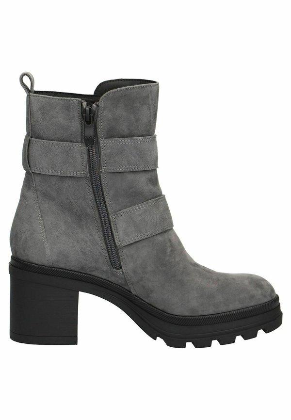 Platform ankle boots - granite suede2
