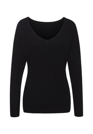 Strickpullover - schwarz
