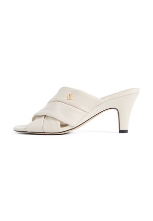 ELEVATED - Ciabattine con tacco - classic beige