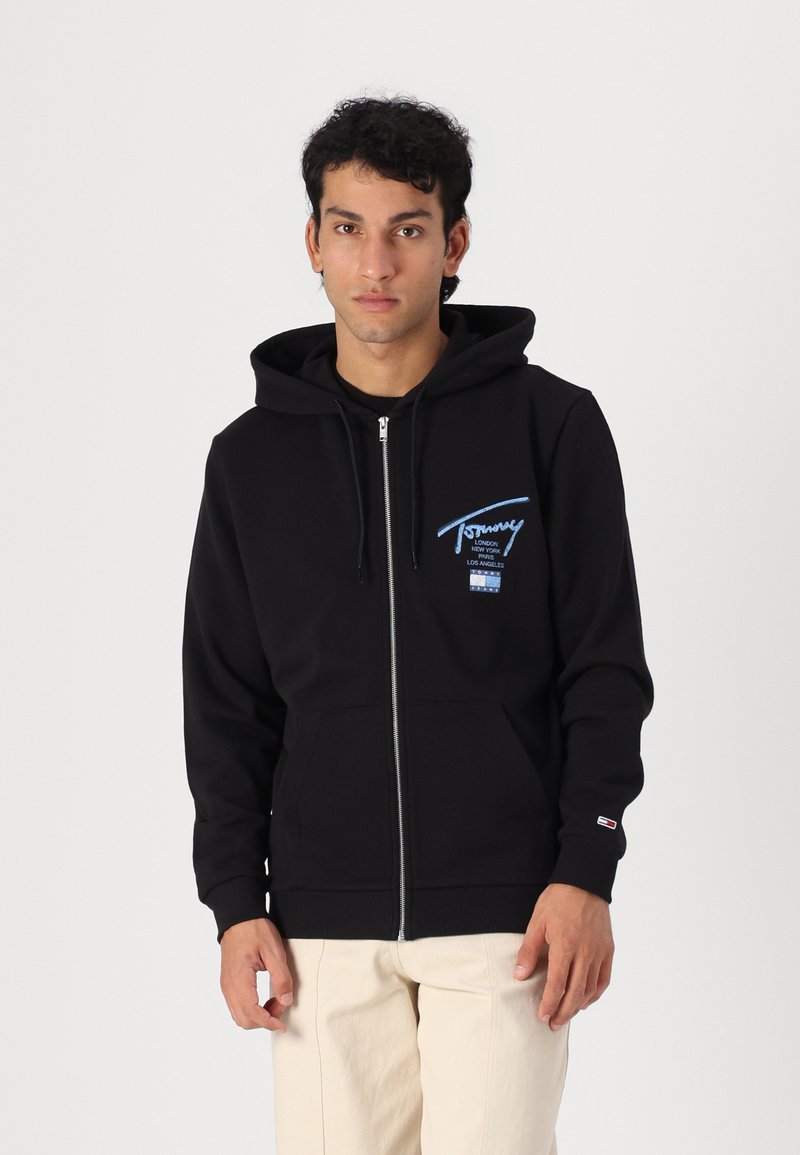 Tommy Jeans TWIST  - Zip-up sweatshirt - black