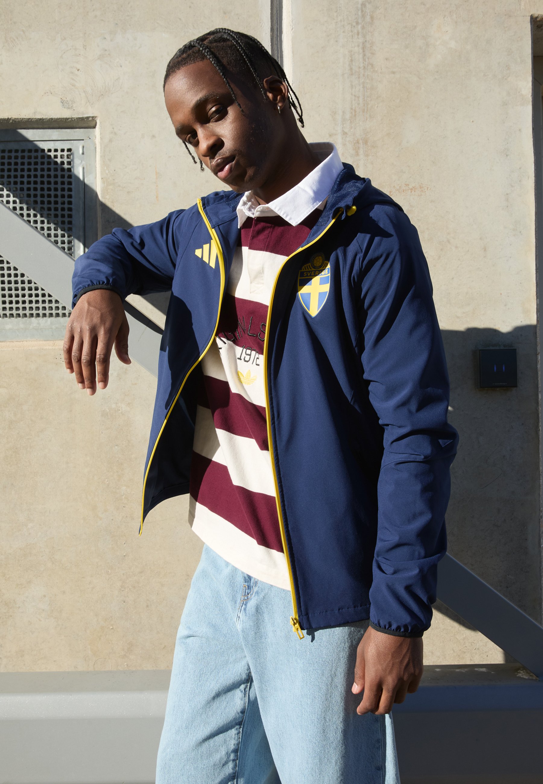 adidas Performance SVFF SWEDEN TIRO TRAVEL FULL ZIP - National