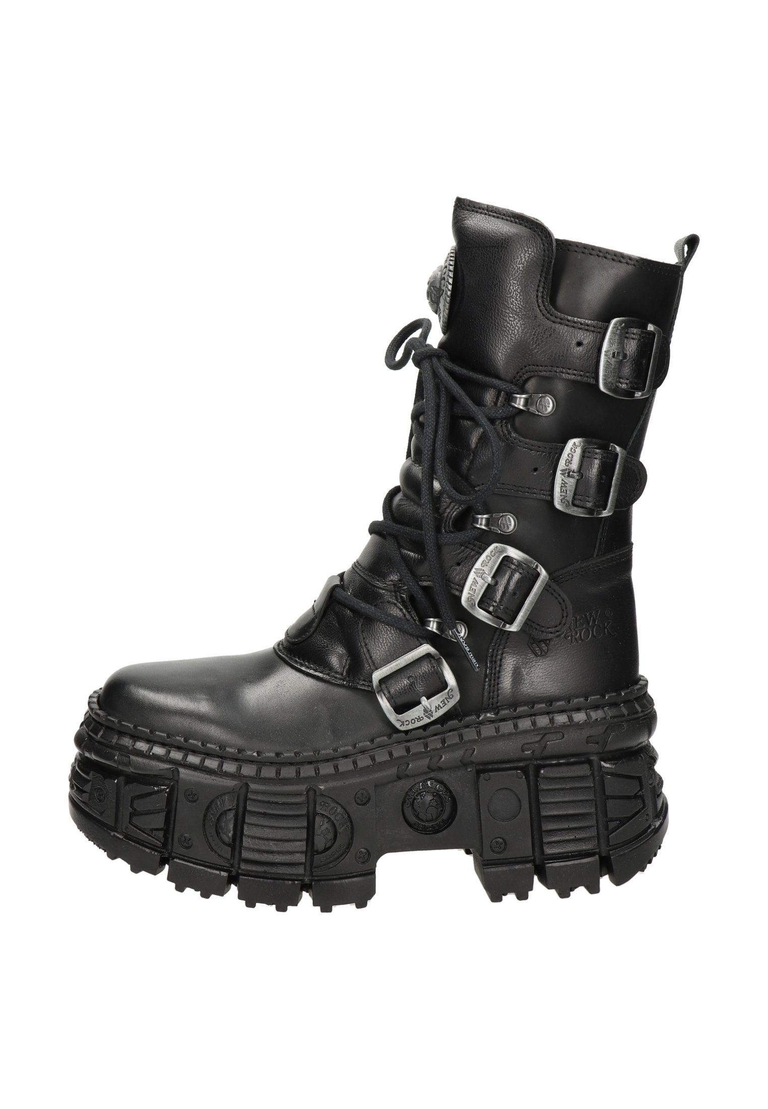New Rock IMPERFECT M- TANK - Platform ankle boots - zwart/black 