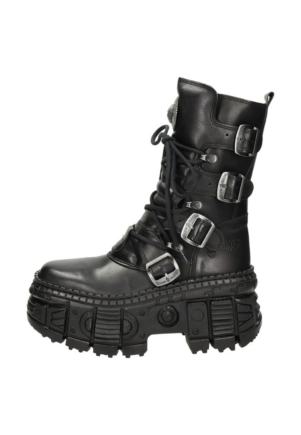 IMPERFECT M- TANK - Plateaustiefelette - zwart