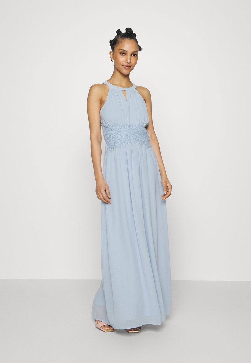 Vimilina Halterneck Maxi Dress Fig Detail Elastic