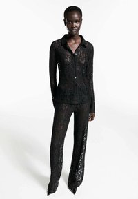Mango Pantalon classique - black