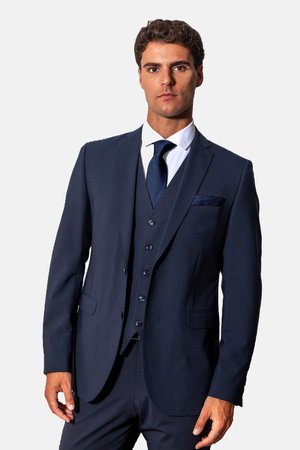 Real Guys, MIT ELEGANTEM PICOTÉ-TUPFEN - Krawatte - blau