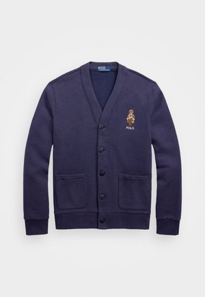 Polo Ralph Lauren POLO BEAR FLEECE CARDIGAN - Chaqueta de punto - faded blue