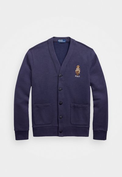 Polo Ralph Lauren POLO BEAR FLEECE CARDIGAN - Cardigan - faded blue