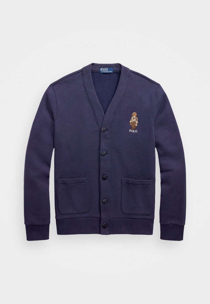 Polo Ralph Lauren POLO BEAR FLEECE CARDIGAN - Kardigán - faded blue