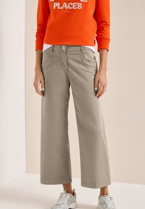 Cecil WIDE LEG - Pantalones - braun