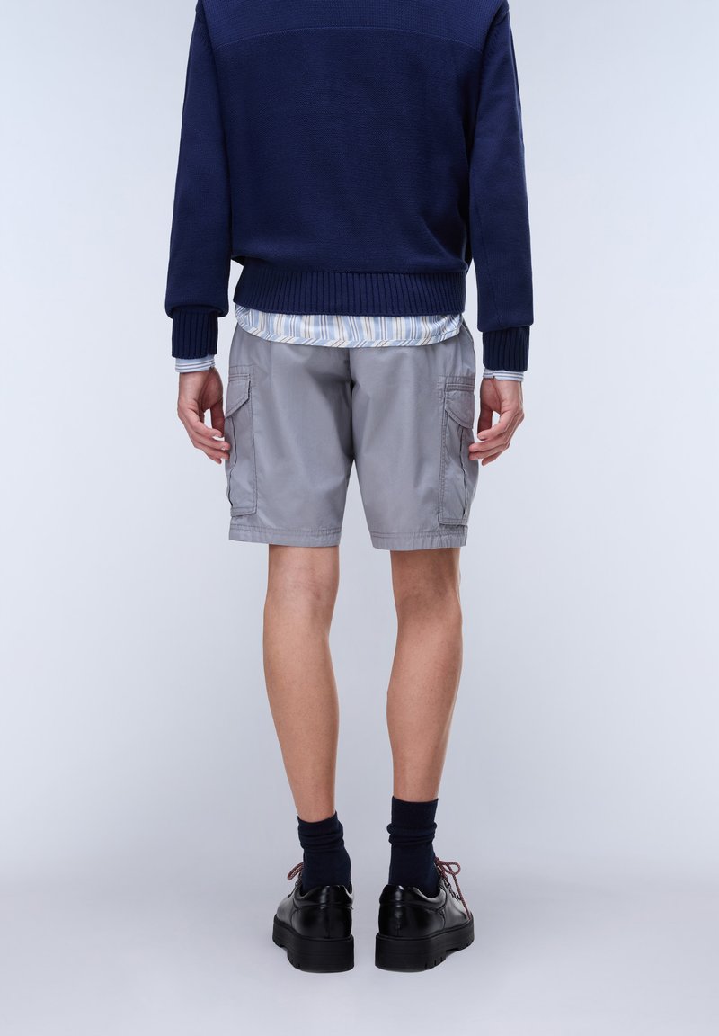 Napapijri Bermuda van puur katoen met labeldetail, model 'Noto' in marineblauw online kopen | P&C
