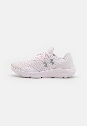 CHARGED PURSUIT 3 VM - Zapatillas de running neutras - pink note/metallic silver