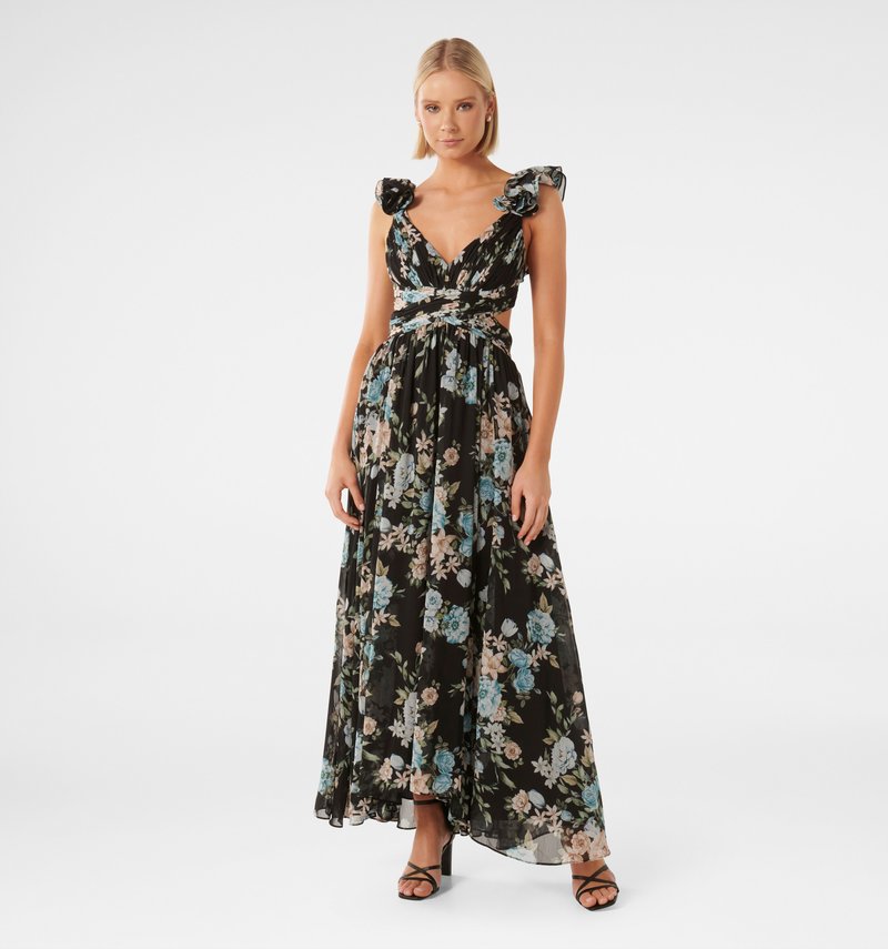 Selena Floral Ruffle Maxi Dress main image 0