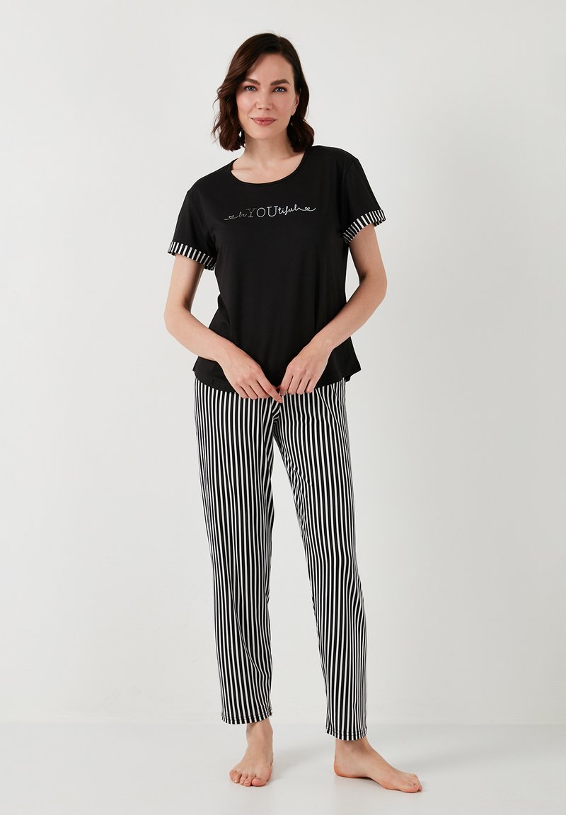 LELA SOFT TOUCH - Set lenjerie de noapte - black white