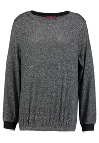 s.Oliver Strickpullover - mottled black
