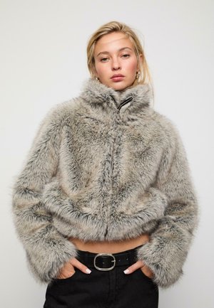 WITH HIGH NECK - Giacca da mezza stagione - dark grey