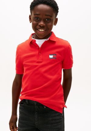 WAVY FLAG ITHICA PLACKET  - Polo - rapid red