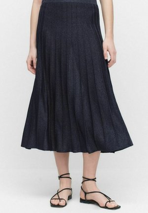 A-linjekjol - navy lurex