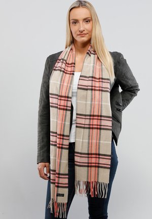 CASHMINK MIT KAROMUSTER - Scarf - white