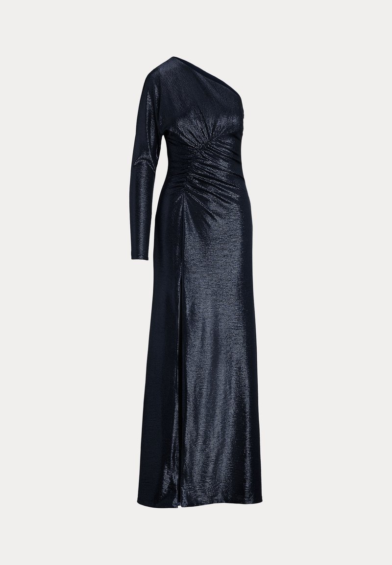 ralph lauren navy one shoulder dress Dress Hire: RALPH LAUREN - One Shoulder Gown in Navy | Designer Dress Hire Perth | Little Borrowed Dress
