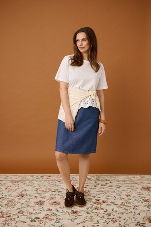 Bon'A Parte BPRIKKA - T-shirt con stampa - chalk