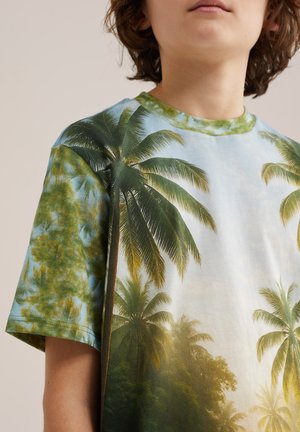 WE Fashion Potiskana majica - green blue