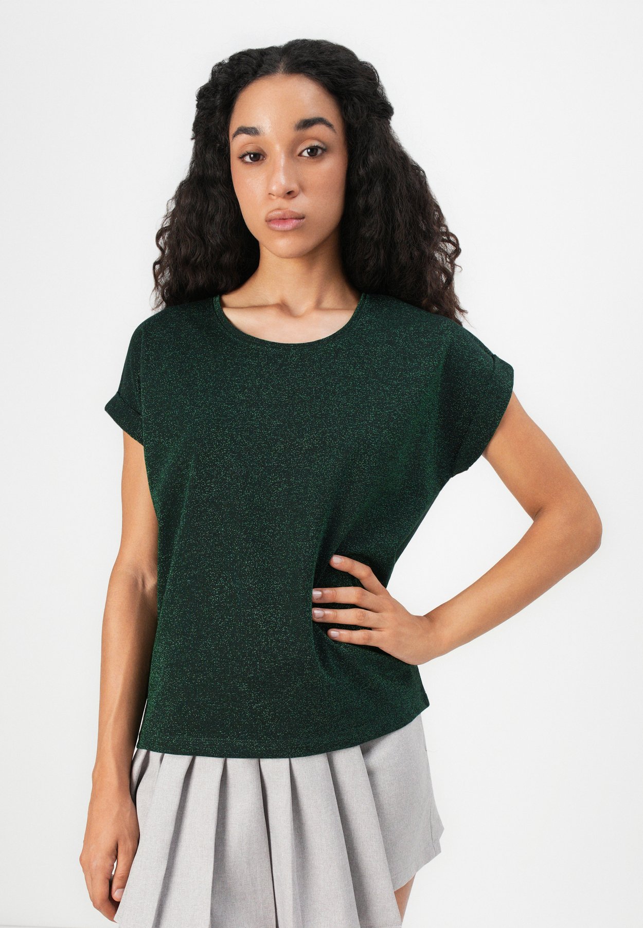 ONLMOSTER GLITTER S/S TOP NOOS JRS