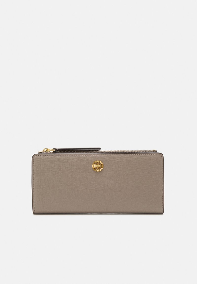 Tory Burch ROBINSON ZIP SLIM WALLET - Wallet - gray heron